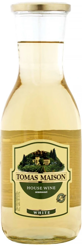 Вино "Tomas Maison" House Wine White Semi-Sweet, 1 л