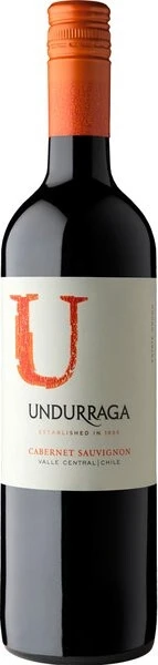 Вино Undurraga, Cabernet Sauvignon, Central Valley, 2020