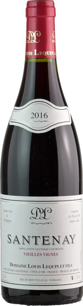 Вино Domaine Louis Lequin et Fils, Santenay Vieilles Vignes AOC, 2016