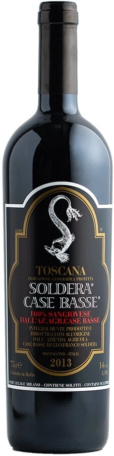 Вино Case Basse, Soldera Sangiovese, Toscana IGT, 2013