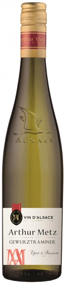 Вино Arthur Metz, Gewurztraminer, Alsace AOP, 2022