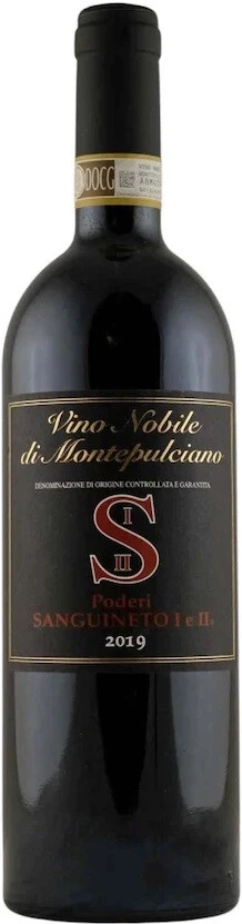 Вино Poderi Sanguineto I e II, Vino Nobile di Montepulciano DOCG, 2019