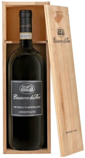 Вино Casanova di Neri, Brunello di Montalcino "Cerretalto" DOCG, 2015, wooden box, 1.5 л
