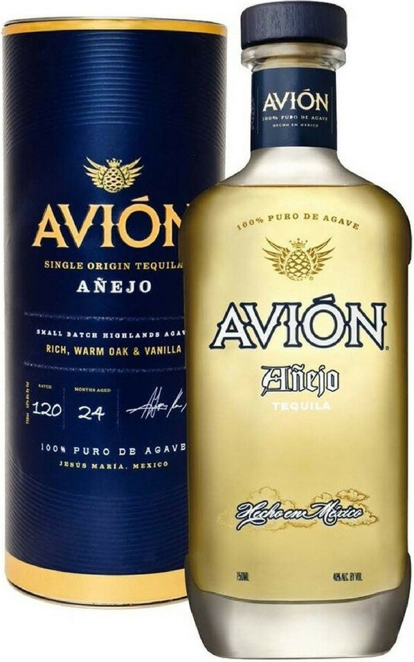 Текила Avion Anejo in tube 0.75 л