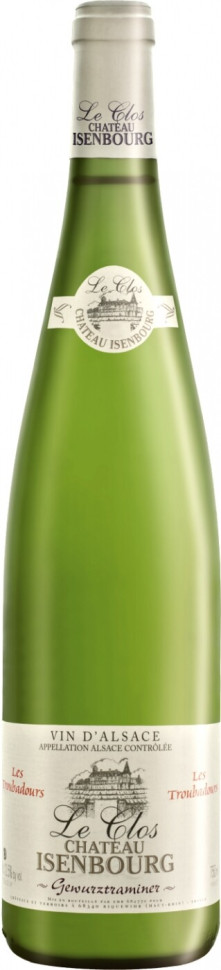 Вино Le Clos du Chateau Isenbourg Gewurztraminer Les Troubadours Alsace AOC 2007