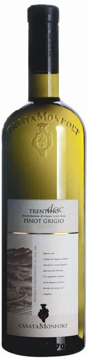 Вино Casata Monfort, Pinot Grigio, Trentino DOC, 2009