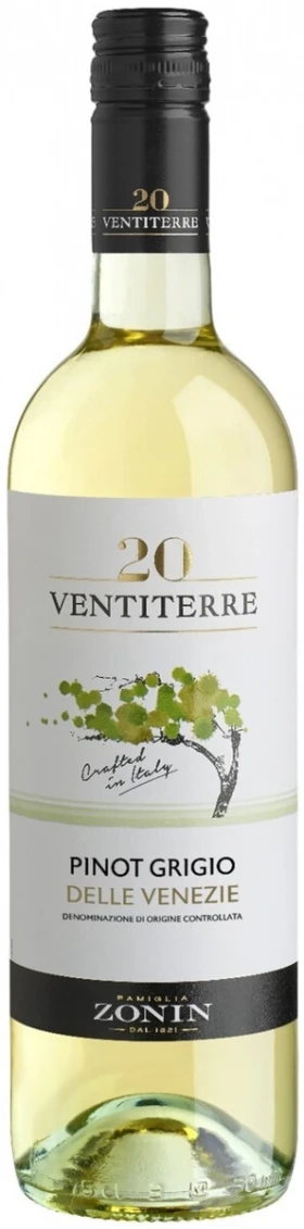 Вино Zonin, 20 Ventiterre Pinot Grigio delle Venezie DOC, 2022