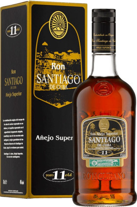 Ром Santiago de Cuba Anejo Superior 11 years old gift box 0.7 л