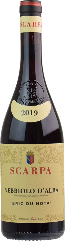 Вино Scarpa Bric du Nota Nebbiolo d Alba DOC 2019