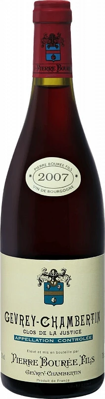 Вино Pierre Bouree Fils, Gevrey-Chambertin Clos de la Justice AOC, 2007