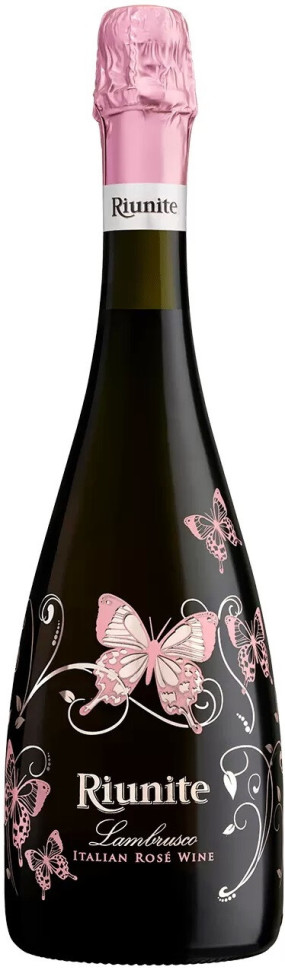 Игристое вино Riunite Farfalle Lambrusco Rose Emilia IGT