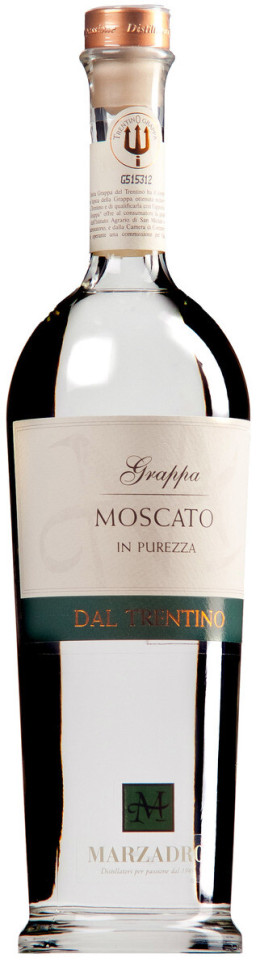 Граппа Marzadro Monovitigno Moscato 700 мл