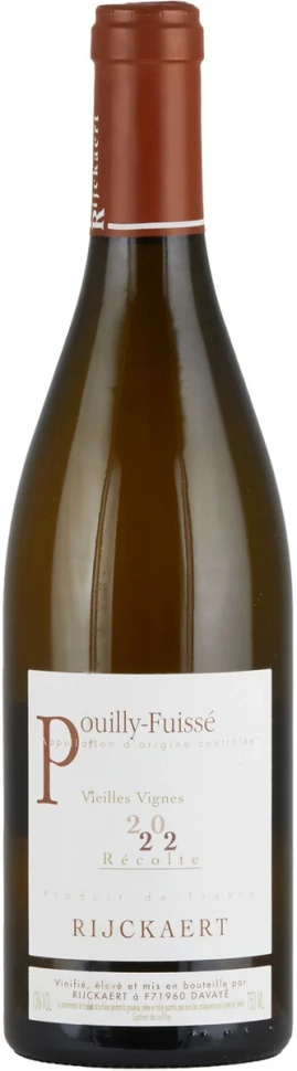 Вино Domaine Rijckaert, Pouilly-Fuisse Vieilles Vignes AOC, 2022