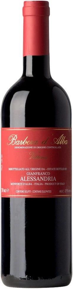 Вино Alessandria Gianfranco, Vittoria, Barbera d'Alba DOC, 2019