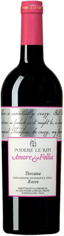 Вино Podere Le Ripi Amore e Follia Toscana Rosso IGT 2015