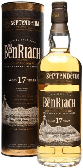 Виски Benriach Septendecim Peated 17 Years Old in tube 700 мл