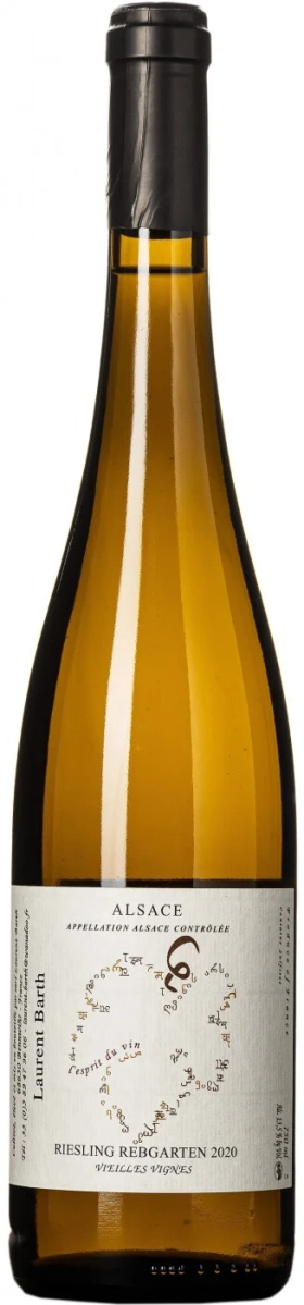 Вино Laurent Barth, Rebgarten Riesling Vieilles Vignes, Alsace AOC, 2020