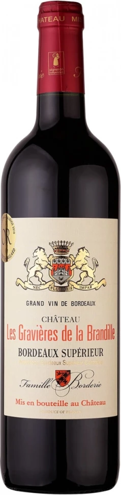 Вино Chateau les Gravieres de la Brandille Bordeaux Superieur AOC, 2016