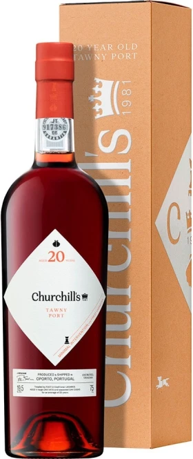 Портвейн Churchill's, Tawny Port 20 Years Old, New Year's gift box