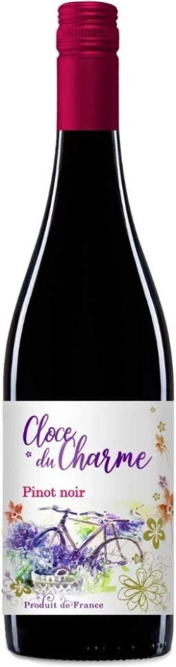 Вино Les Celliers Jean d'Alibert, Cloce du Charme Pinot Noir, Pays d'Oc IGP, 2024