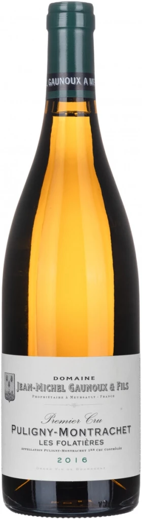 Вино Domaine Jean-Michel Gaunoux &amp; Fils, Puligny-Montrachet Premier Cru Les Folatieres AOC, 2016