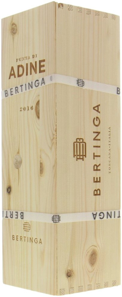 Вино Bertinga Punta di Adine Toscana IGT 2016 wooden box 1500 мл