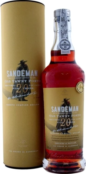 Портвейн Sandeman, Tawny Porto 20 Years Old, Douro DOP, in tube