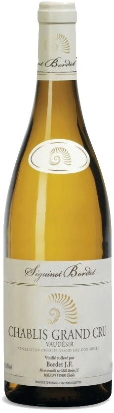 Вино Domaine Seguinot-Bordet, Chablis Grand Cru Vaudesir AOC, 2012