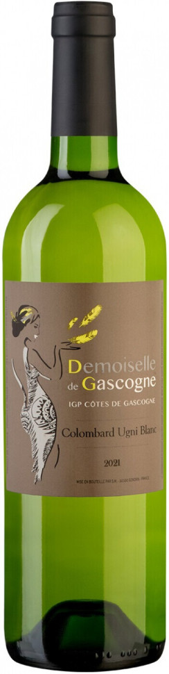 Вино Domain de Menard Demoiselle de Gascogne Colombard Ugni Blanc Cotes de Gascogne IGP 2021