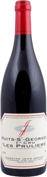 Вино Domaine Jean Grivot, Nuits-St-Georges 1er Cru AOC "Les Pruliers", 2020