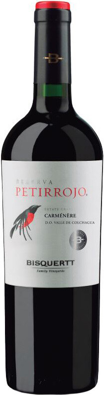 Вино Bisquertt Petirrojo Reserva Carmenere Colchagua Valley DO 2022