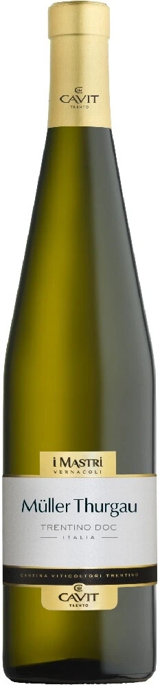 Вино Mastri Vernacoli Muller Thurgau, Trentino DOC, 2024
