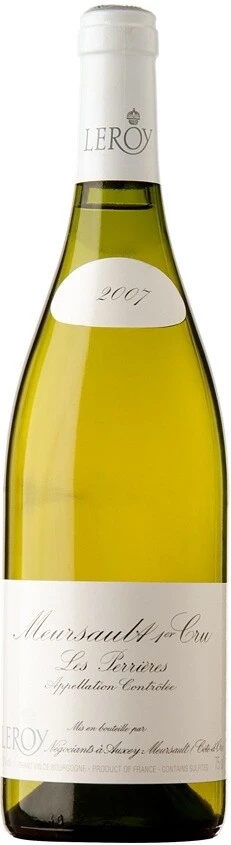 Вино Domaine Leroy, Meursault Premier Cru Les Perrieres AOC, 2007