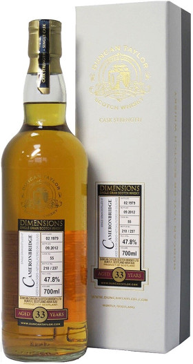 Виски Cameronbridge 33 Years Old Dimensions 1979 gift box 700 мл