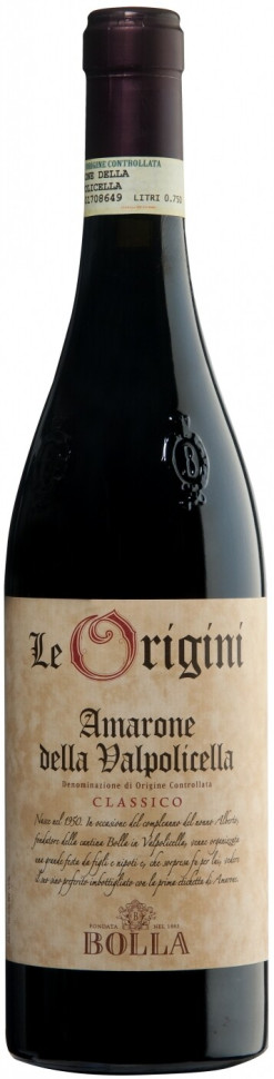 Вино Bolla Le Origini Amarone della Valpolicella DOC 2007