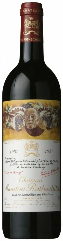 Вино Chateau Mouton Rothschild, Pauillac AOC Premier Grand Cru Classe, 1987