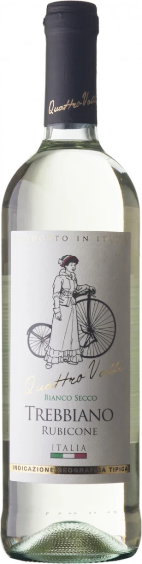 Вино "Quattro Valli" Trebbiano, Rubicone IGT