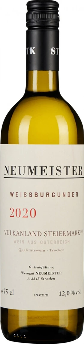 Вино Neumeister, Weissburgunder Vulkanland Steiermark, 2020