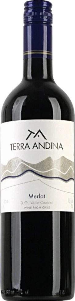 Вино Sur Andino, "Terra Andina" Merlot, Valle Central DO