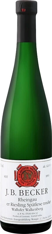 Вино J. B. Becker, Riesling Spatlese Wallufer Walkenberg, 2012