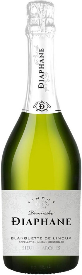 Игристое вино Sieur D Arques Diaphane Demi Sec Blanquette de Limoux AOC 2020