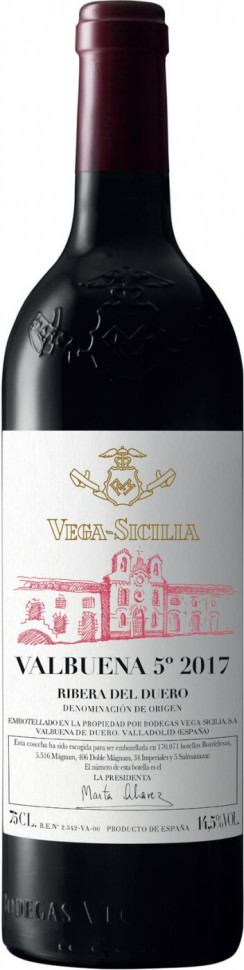 Вино Valbuena 5° Ribera del Duero DO 2017