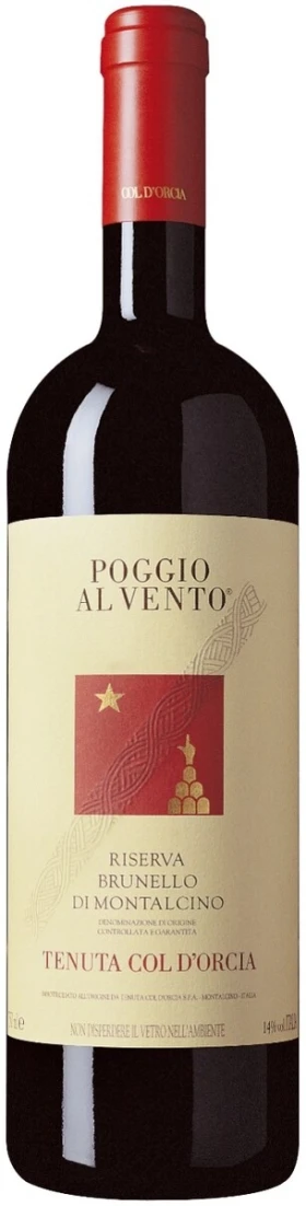 Вино Col d'Orcia, Poggio al Vento, Brunello di Montalcino DOCG Riserva, 2006