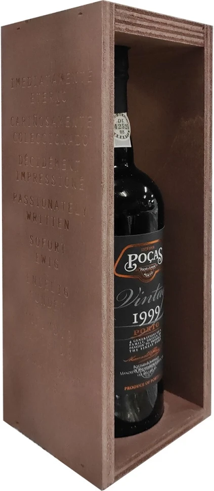 Портвейн Pocas, Vintage Porto, 1999, wooden box