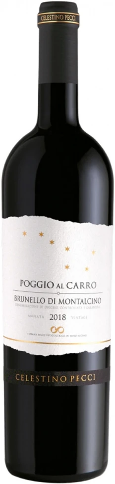 Вино Celestino Pecci, Poggio al Carro Brunello di Montalcino DOCG, 2018