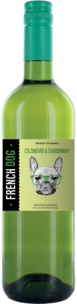 Вино "French Dog" Colombard & Chardonnay, Cotes de Gascogne IGP
