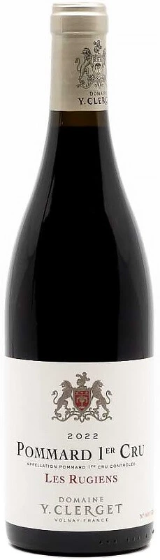 Вино Domaine Yvon Clerget, Pommard 1er Cru Les Rugiens AOC, 2022