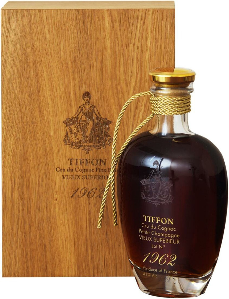 Коньяк Tiffon Vieux Superior 1962 wooden box 700 мл