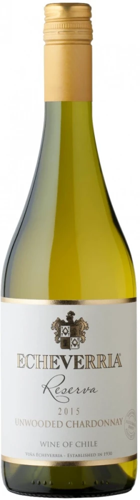 Вино Echeverria, Unwooded Chardonnay Reserva, 2015