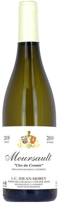 Вино Domaine Jhean Morey, Meursault Clos du Cromin AOC Blanc, 2019